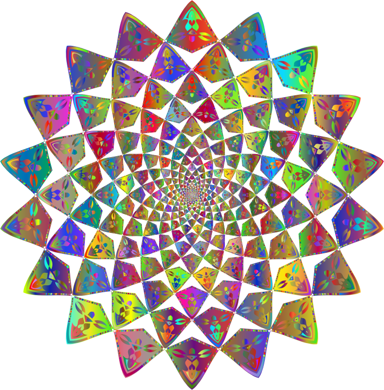 Elaborate Line Art Vortex Polyprismatic