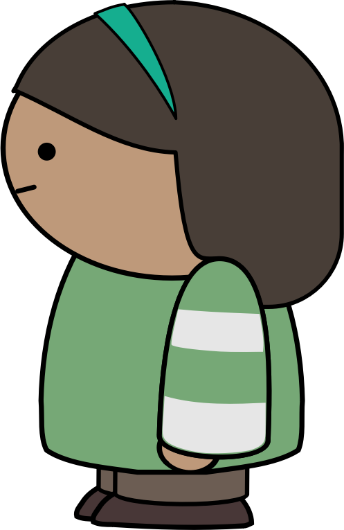 Striped shirt character