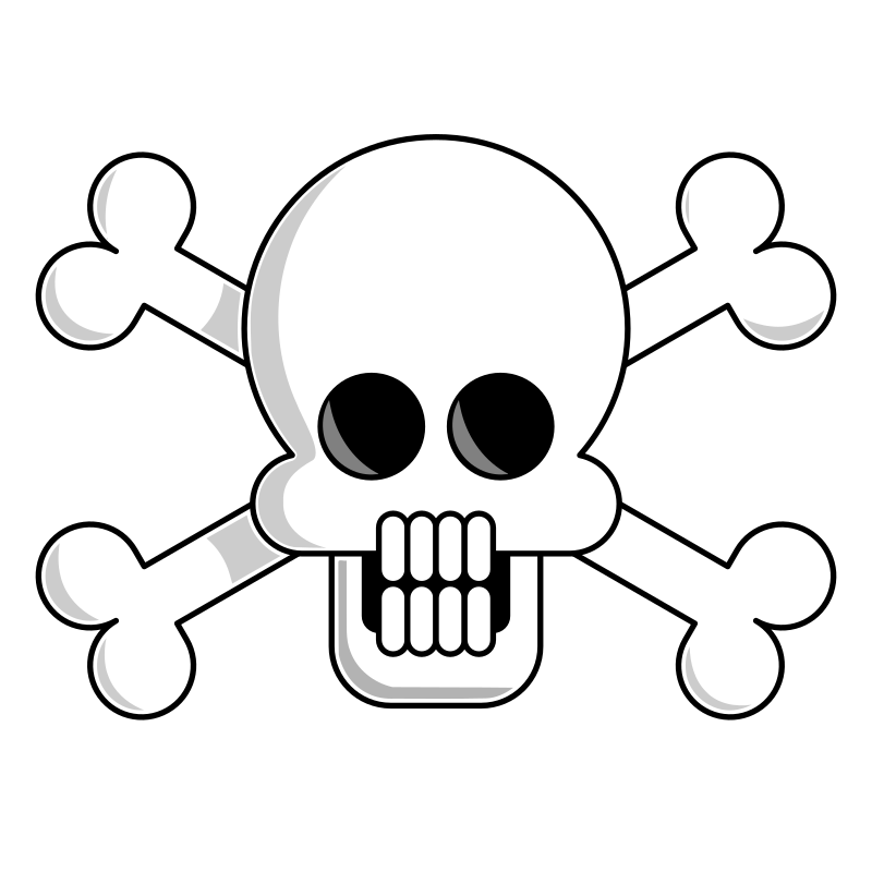 Skull with Bones