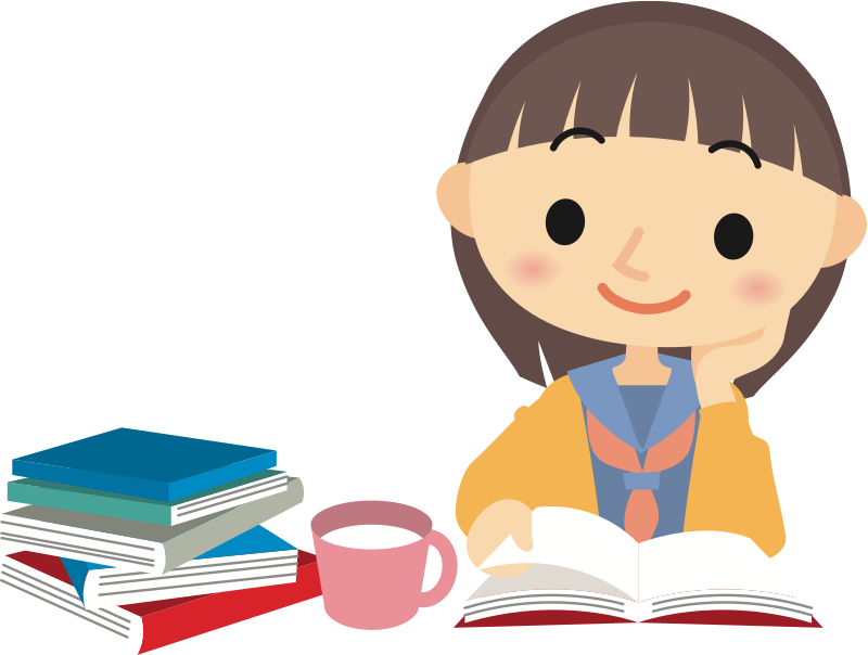 Girl with Book (#2)