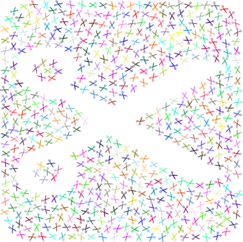 Openclipart Scissors Fractal Prismatic