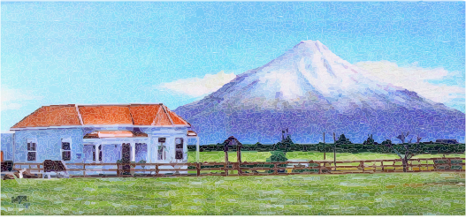 The house and the Mountain