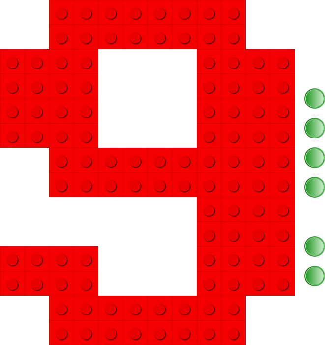 Several animations with digits