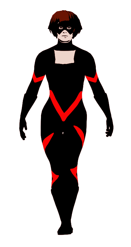 Superheroine pose 1