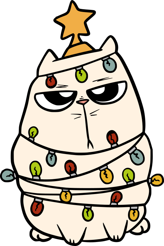Cat Xmas Tree