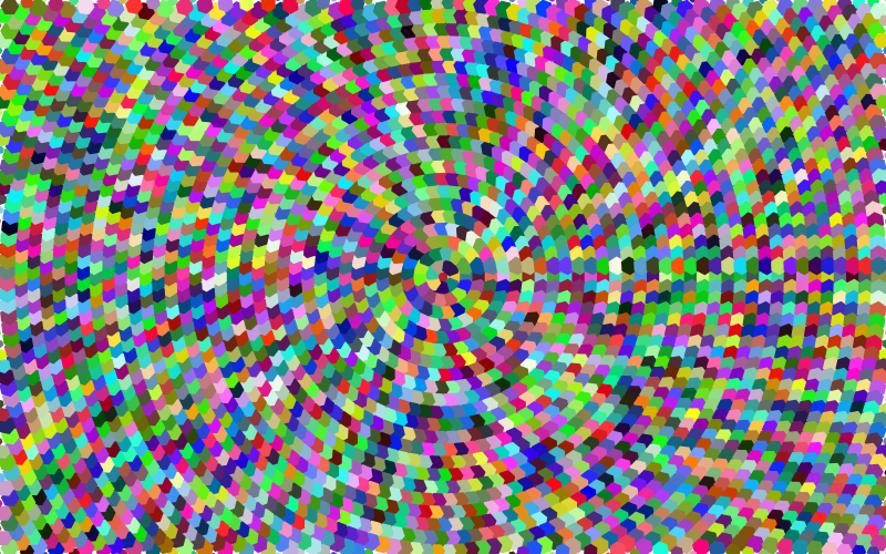 Hidden Hexagonal Pattern Colorful