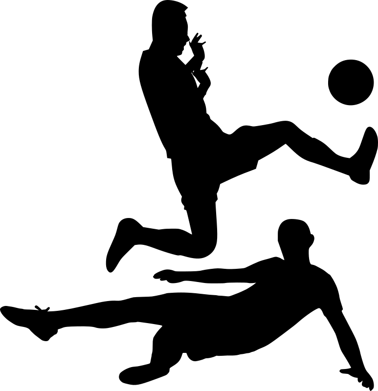 Football silhouette