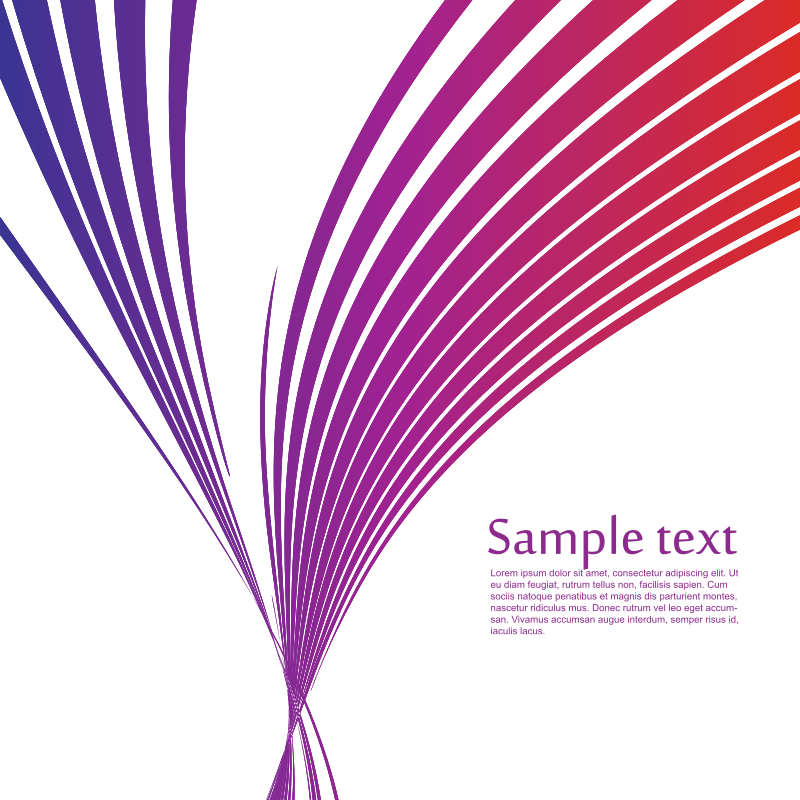 Abstract stripes text