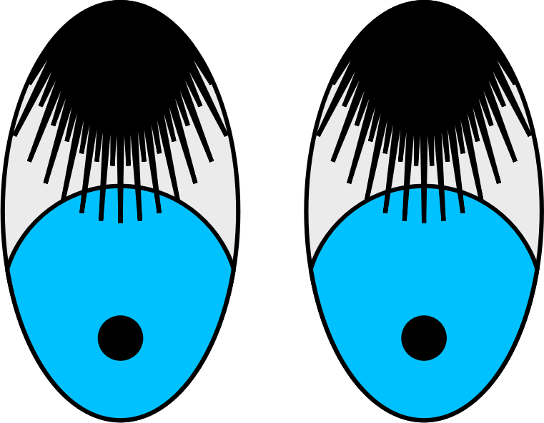 Bashful Eyes—Black Lashes