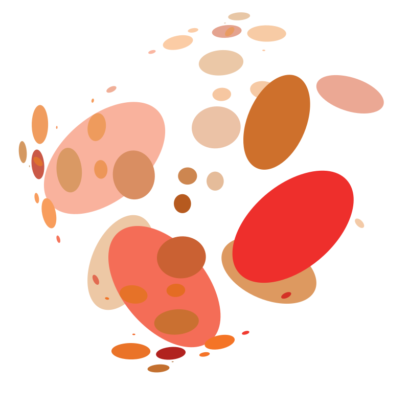 Abstract circle shapes in colour
