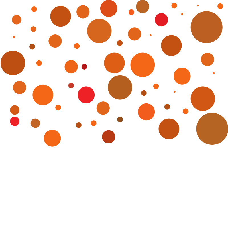 Coloured circles white background