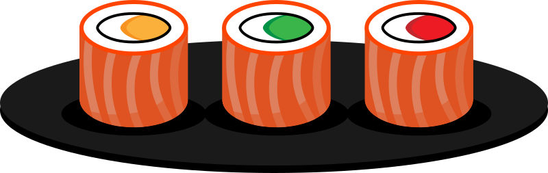 Sushi plate