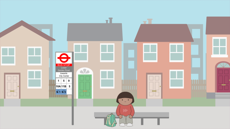 Waiting for the bus