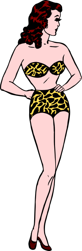 Retro bikini or underwear