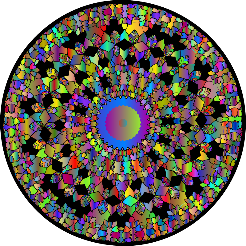 Mandala By KaylinArt Vectorized Polyprismatic