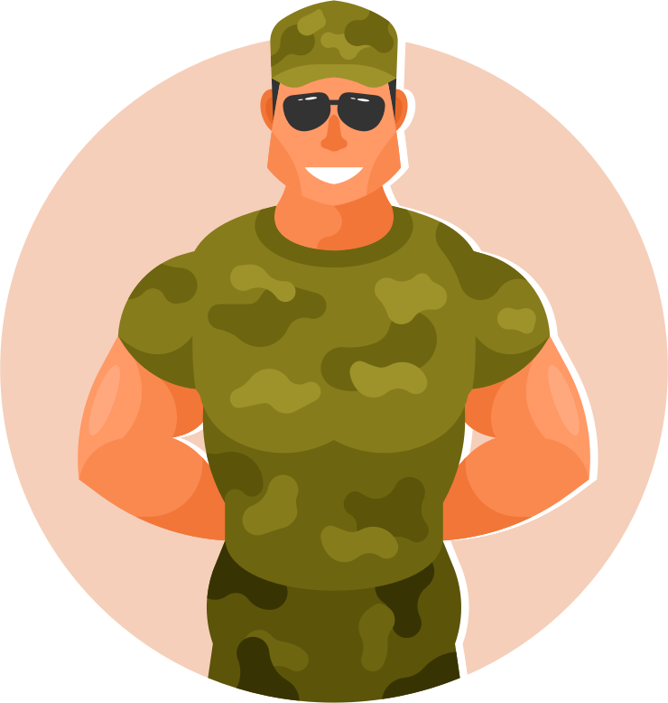 Army soldier vector