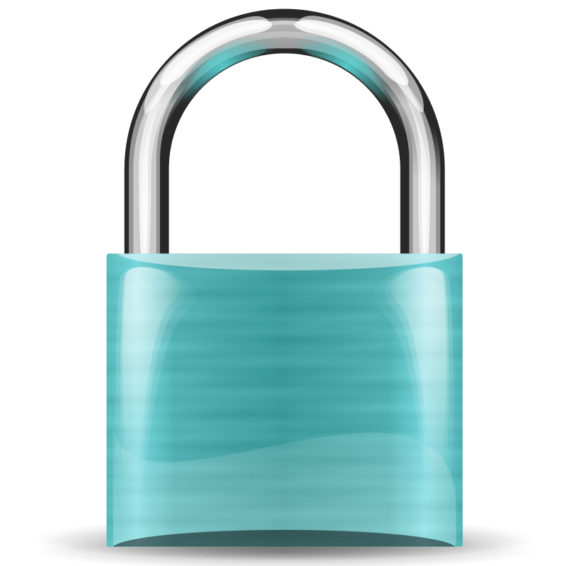 padlock turquoise