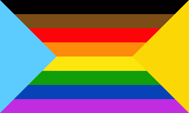 Indivisibility Flag gradient with triangles