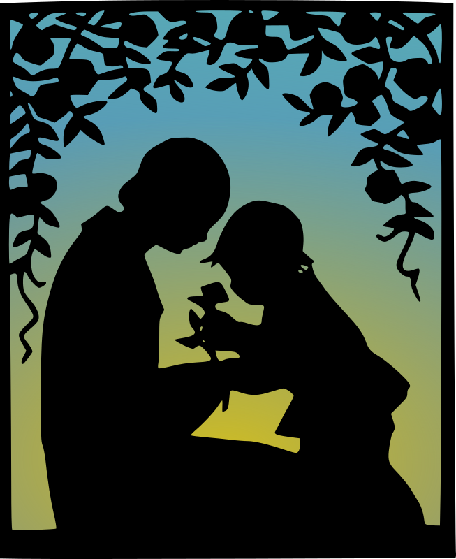 Mother and Child Among Roses - Remix