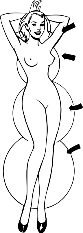 Nude woman
