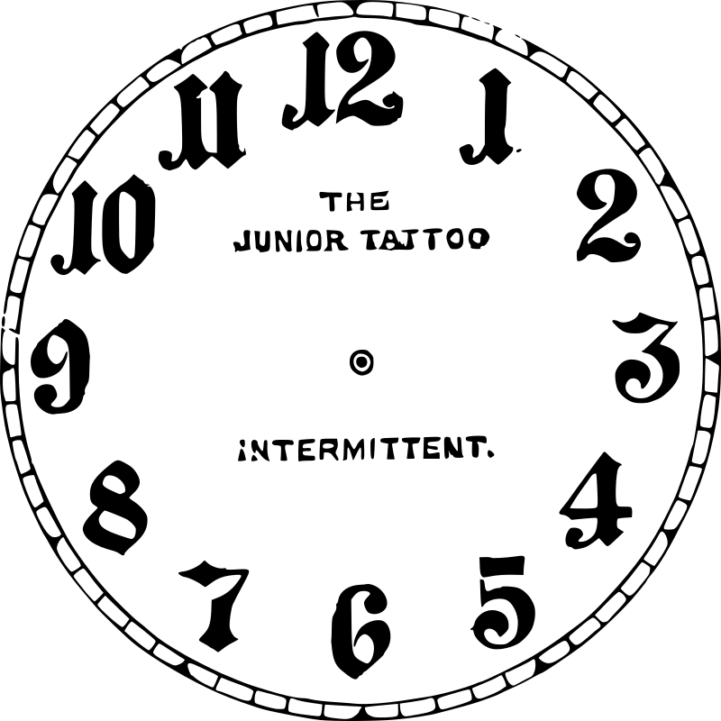 Blank Victorian clockface