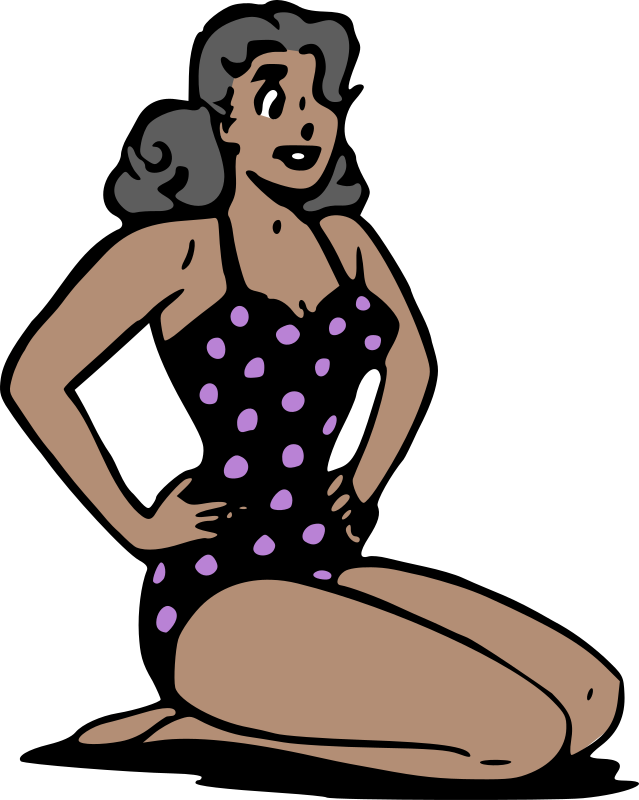 Swimsuit Pin-up Pose - Remix