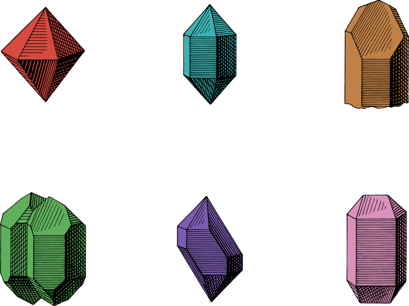 Vintage Quartz Crystals - Colour Remix