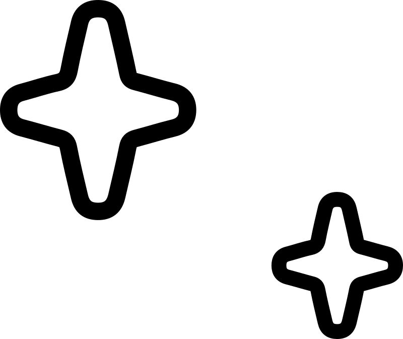 Clean sparkle stars