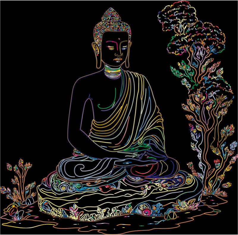 Buddha Meditating Prismatic