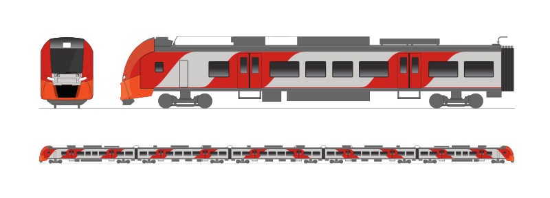 Russian suburban train