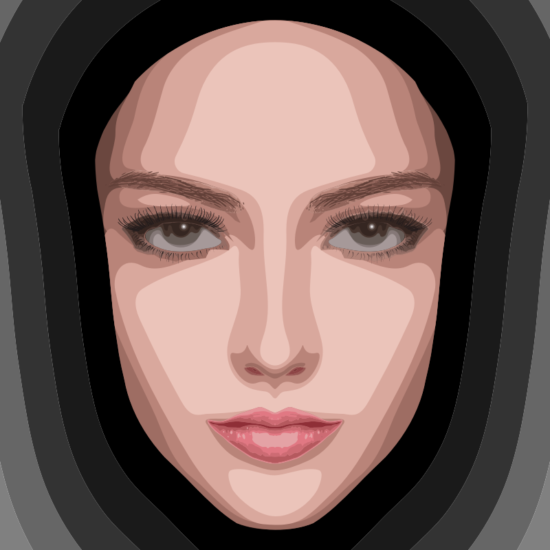 Female Face - Abstract Art