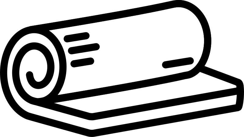 Roll of insulation icon
