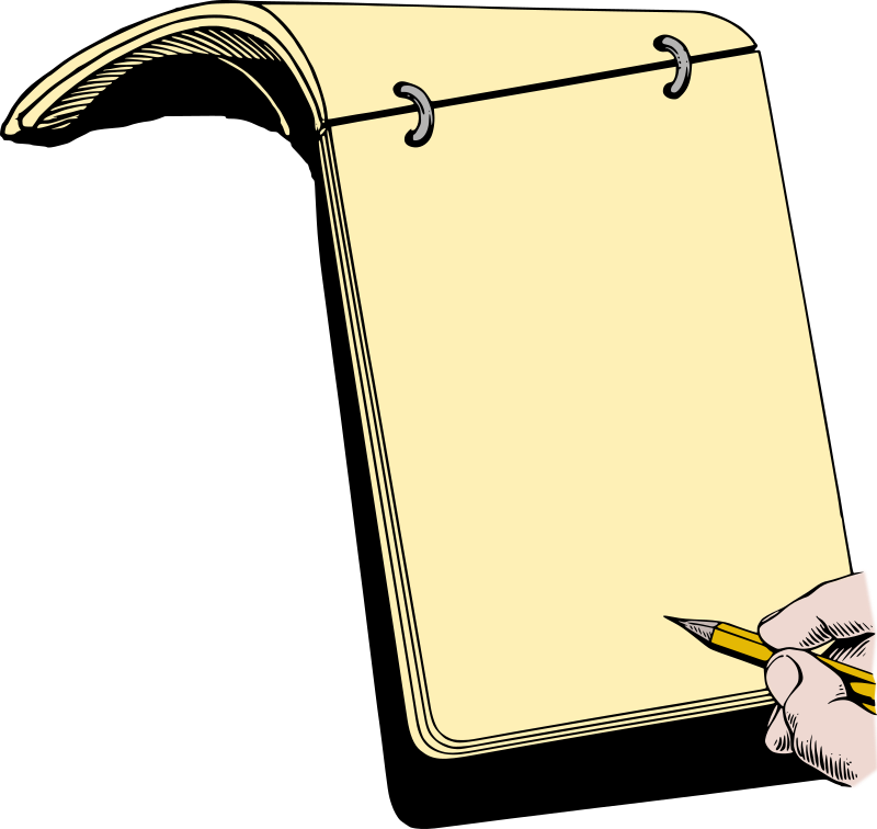 Hand Notepad Frame - Colour Remix