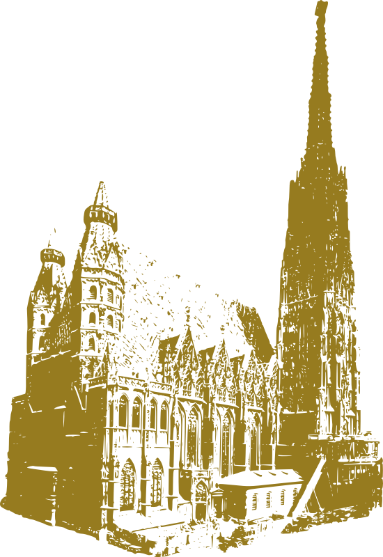 Wiener Stephansdom monochrom darker version
