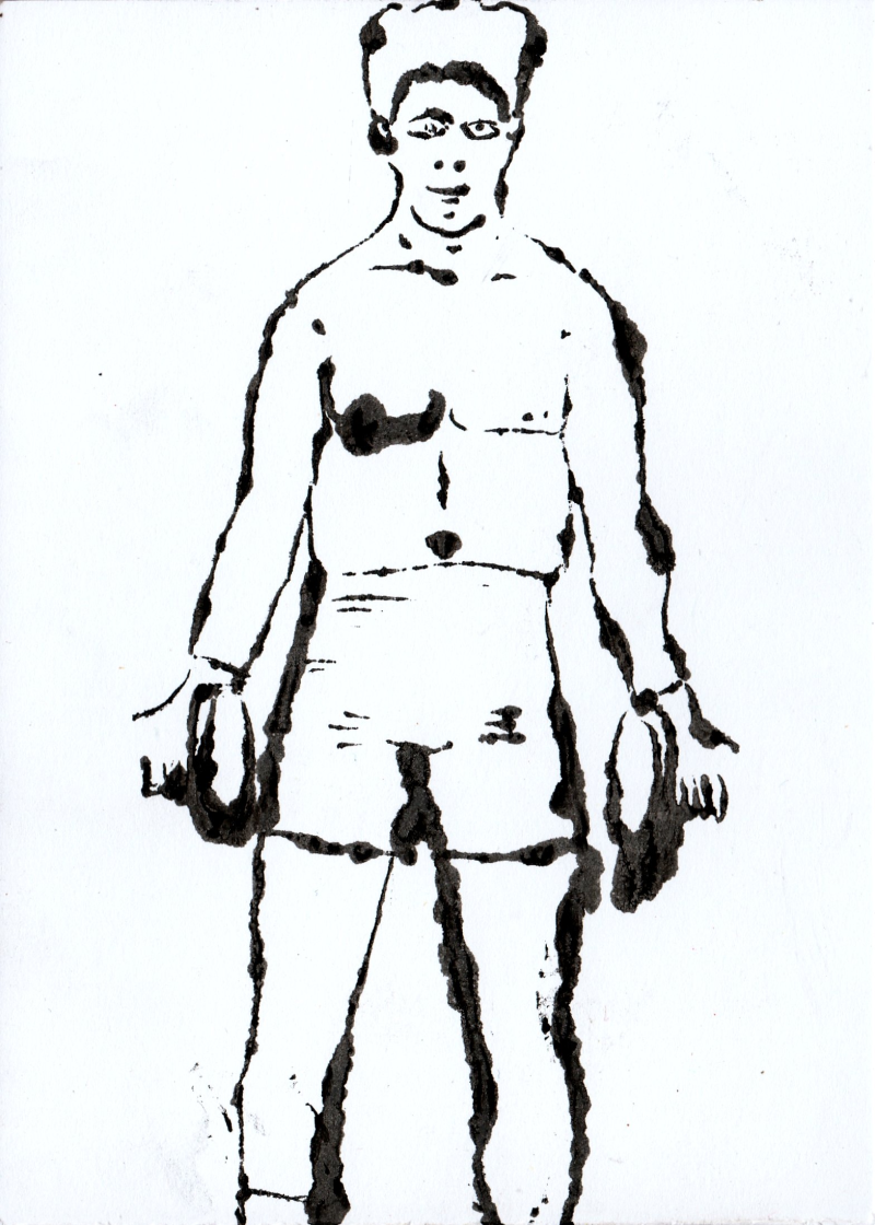 boxer drawing