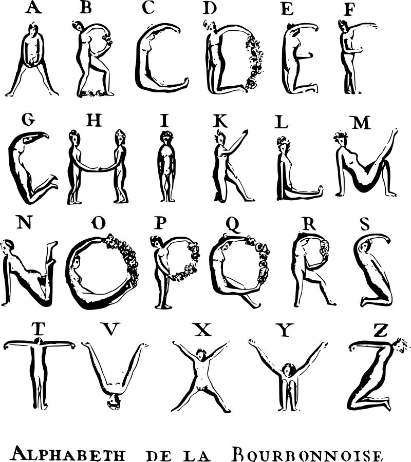 Bourbonnoise Alphabet
