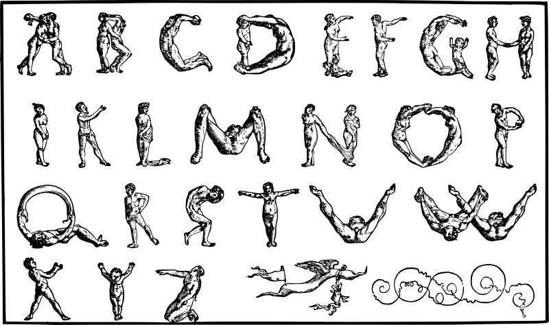Nude Alphabet