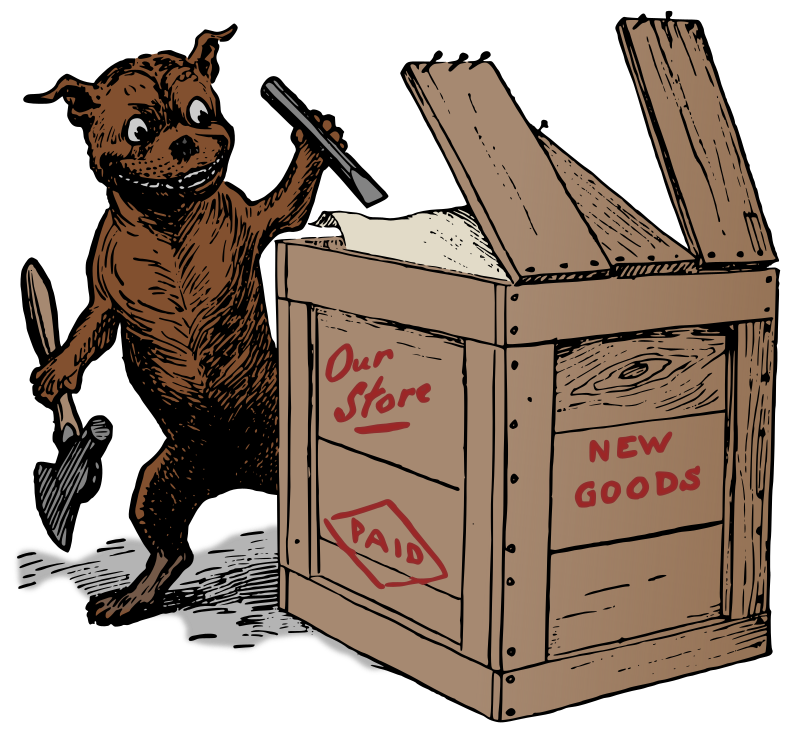Dog Opens Box - Colour Remix