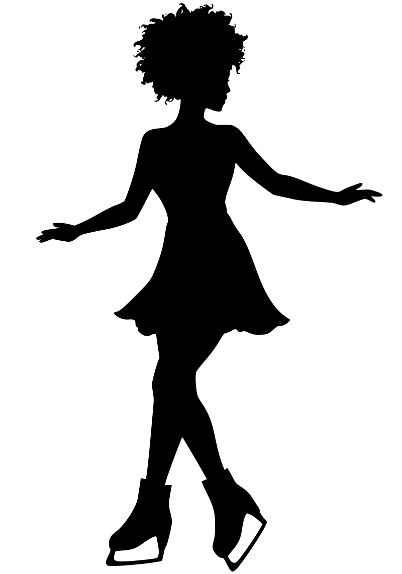 Silhouette Ice Skater