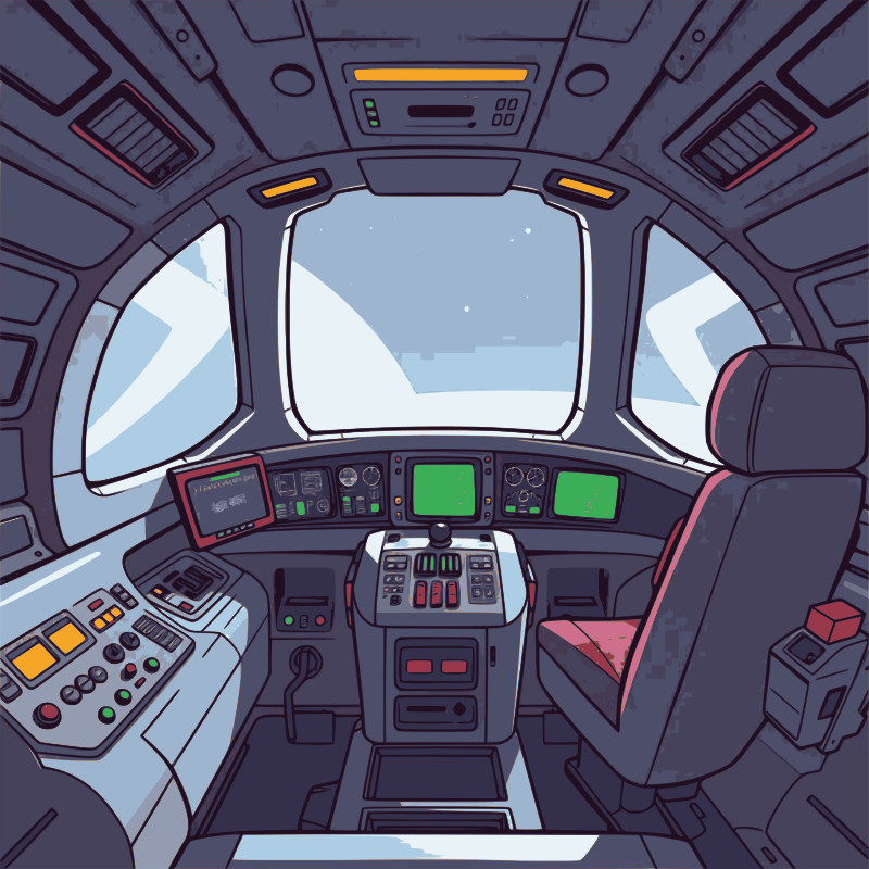 Imaginary Spacecraft Cockpit 04