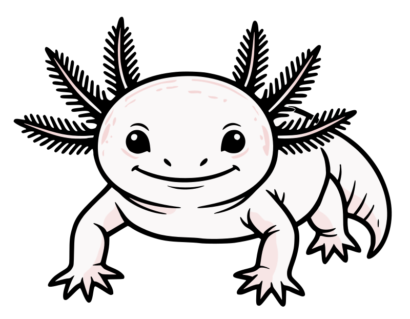 Axolotl Cartoon