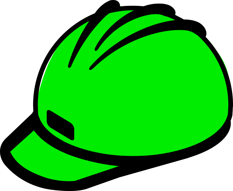 Green hard hat