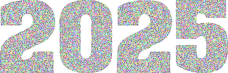 2025 Typography Triangular Colorful 2