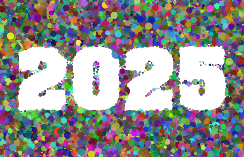 2025 Circles Background