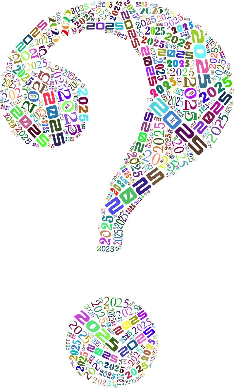 2025 Question Mark Colorful