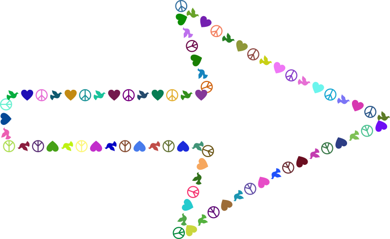 Peace Arrow Colorful