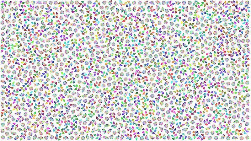 Floral Pattern Colorful No BG