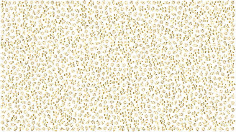 Floral Pattern Gold No BG