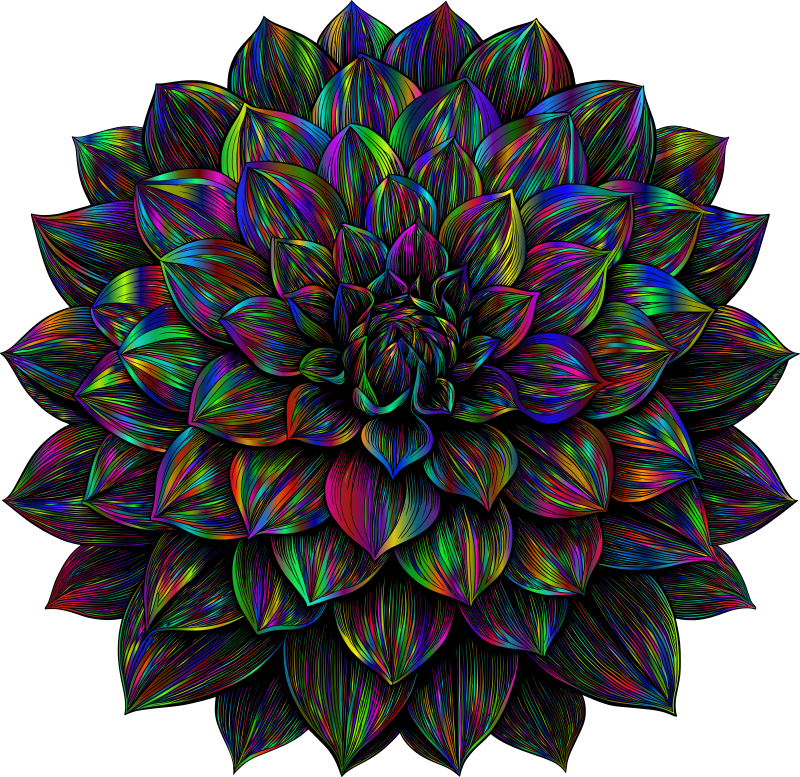 AL Generated Dahlia 2 Polyprismatic