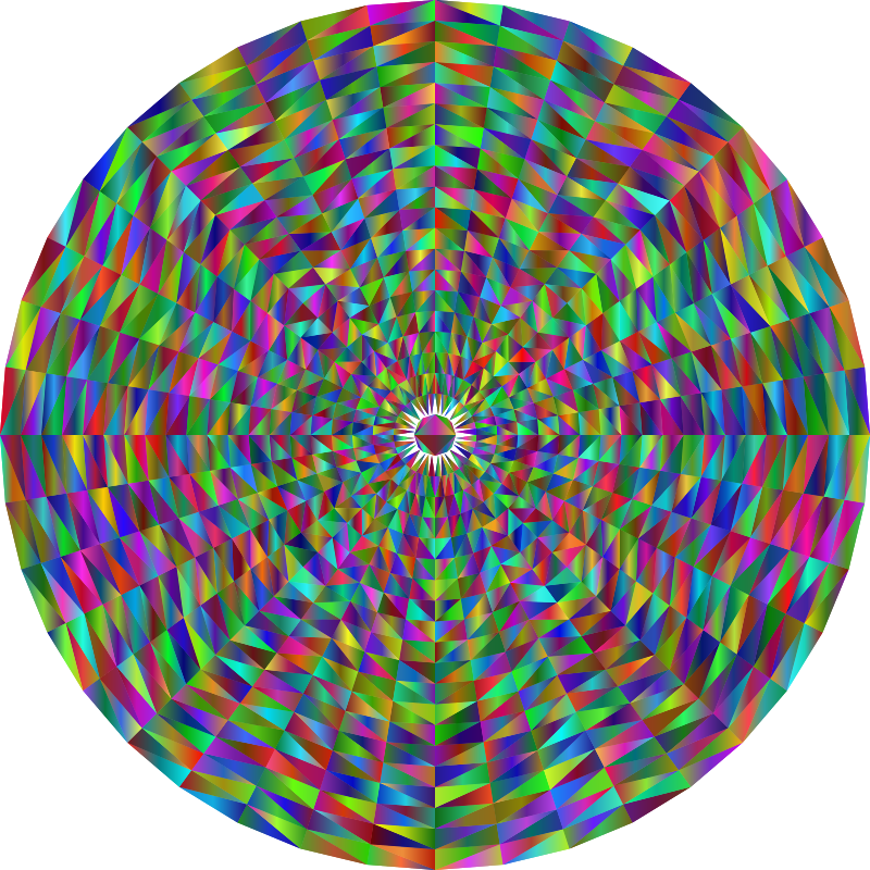 Triangularized Geometric Mandala 2 Polyprismatic